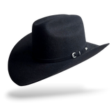 Western Classic Cattleman Stiff Wool Cowboy Hat Black
