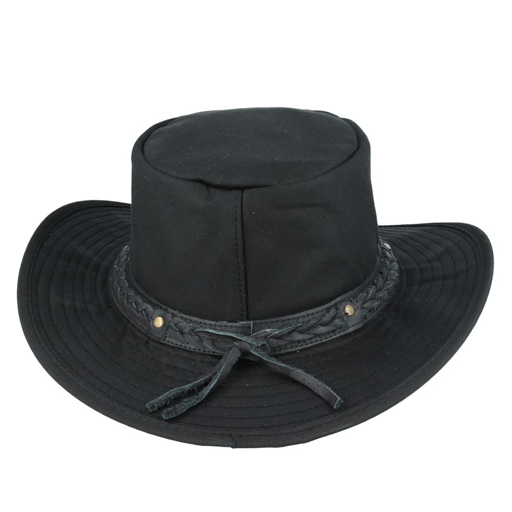 Premium Gladwin Bond Aussie Bush Style Western Outback Waxed Cotton Cowboy Hat