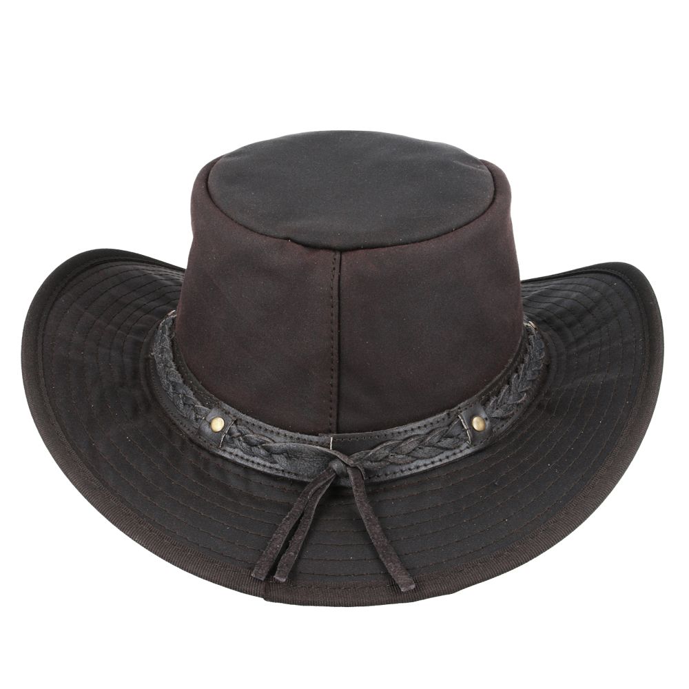 Premium Gladwin Bond Aussie Bush Style Western Outback Waxed Cotton Cowboy Hat
