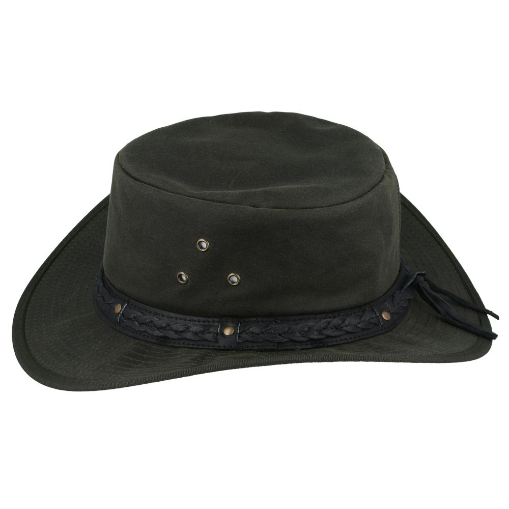 Premium Gladwin Bond Aussie Bush Style Western Outback Waxed Cotton Cowboy Hat