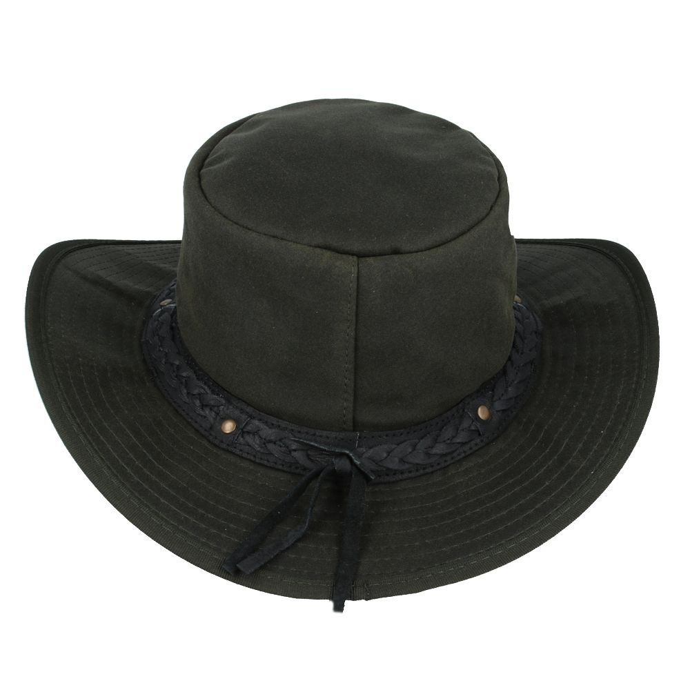 Premium Gladwin Bond Aussie Bush Style Western Outback Waxed Cotton Cowboy Hat