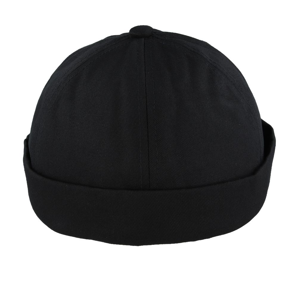 Maz/ carbon 212 Cotton Docker Rolled Cuff Retro Fashion Brimless Hat