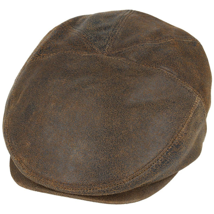 Premium Sheep Skin Leather Gladwin Bond Hatters London Flat Cap
