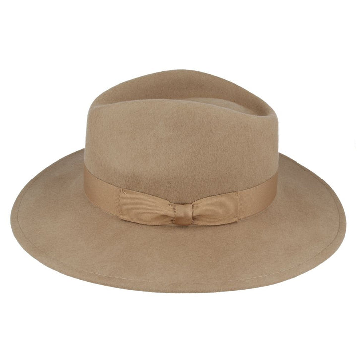 Wide Brim Wool Crushable Fedora Hat