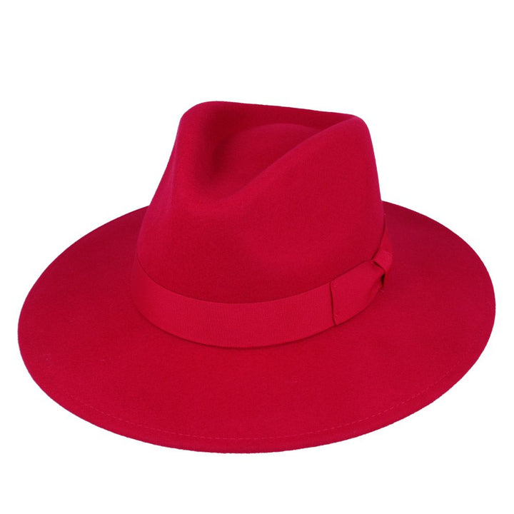 Maz Wide Brim Wool Crushable Fedora Hat