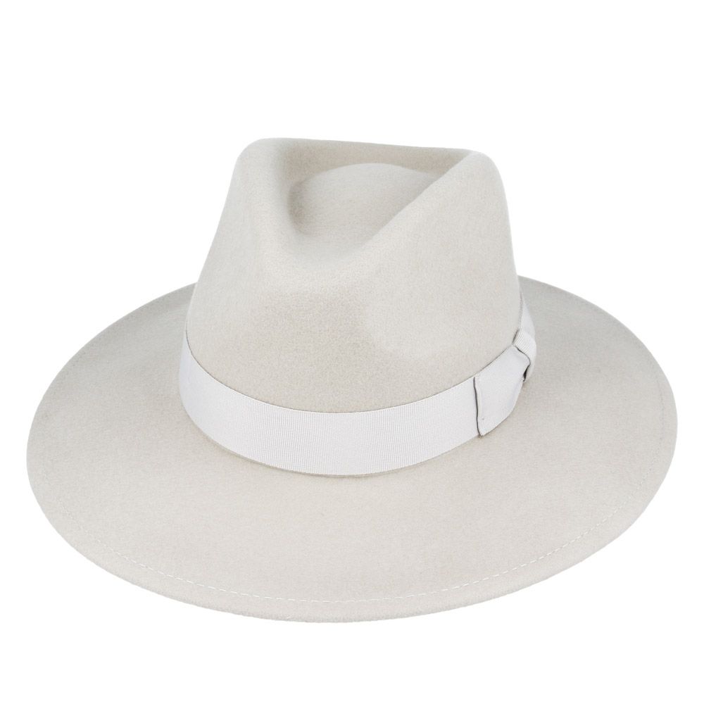 Bullantic Premium Maz Wide Brim Wool Crushable Fedora Hat