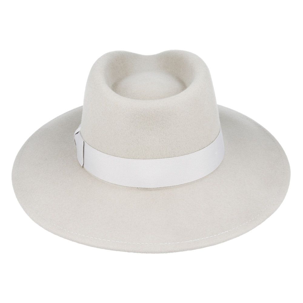 Maz Wide Brim Wool Crushable Fedora Hat