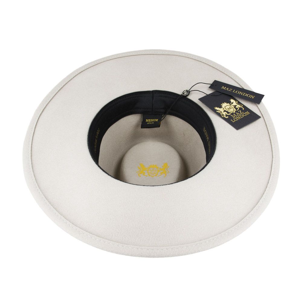 Maz Wide Brim Wool Crushable Fedora Hat