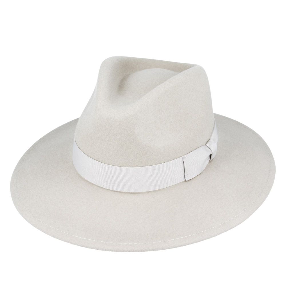 Bullantic Premium Maz Wide Brim Wool Crushable Fedora Hat