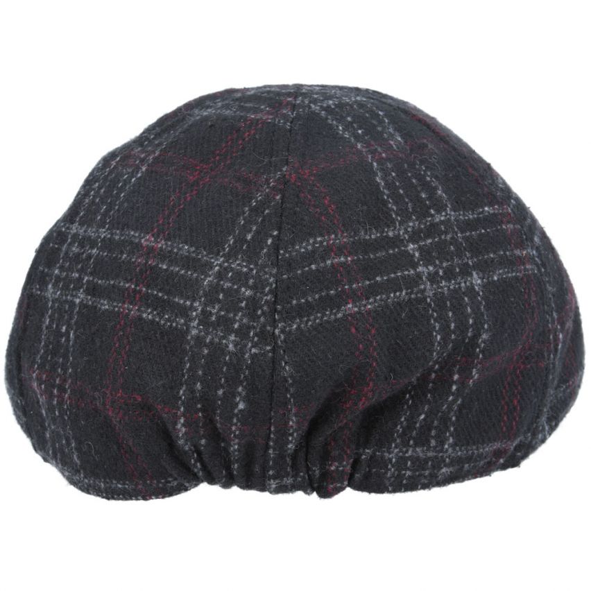 Check Tweed Duckbill Flat Cap Six Panel Cap