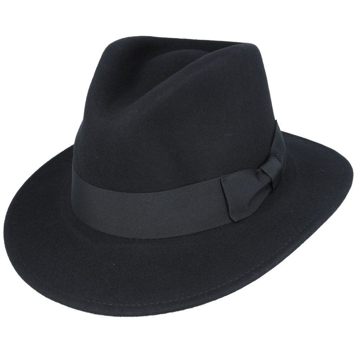 Wool Felt Crushable Fedora Hat