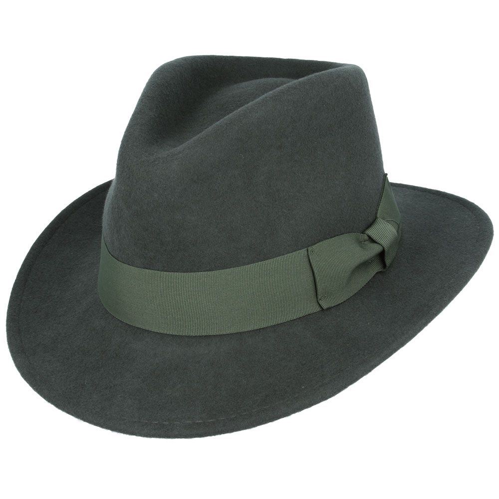 Wool Felt Crushable Fedora Hat