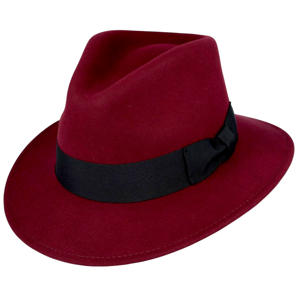 Bullantic Wool Felt Crushable Fedora Hat