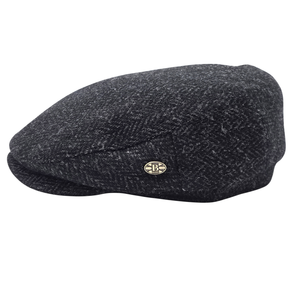 Harris Herringbone Wool Flat Cap