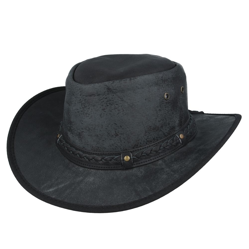 Gladwin Bond Waxed Aussie Bush Style Western Outback Leather Cowboy Hats