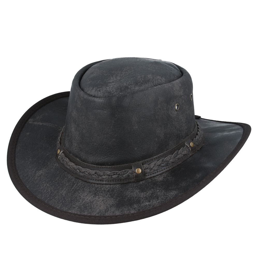 Gladwin Bond Waxed Aussie Bush Style Western Outback Leather Cowboy Hats