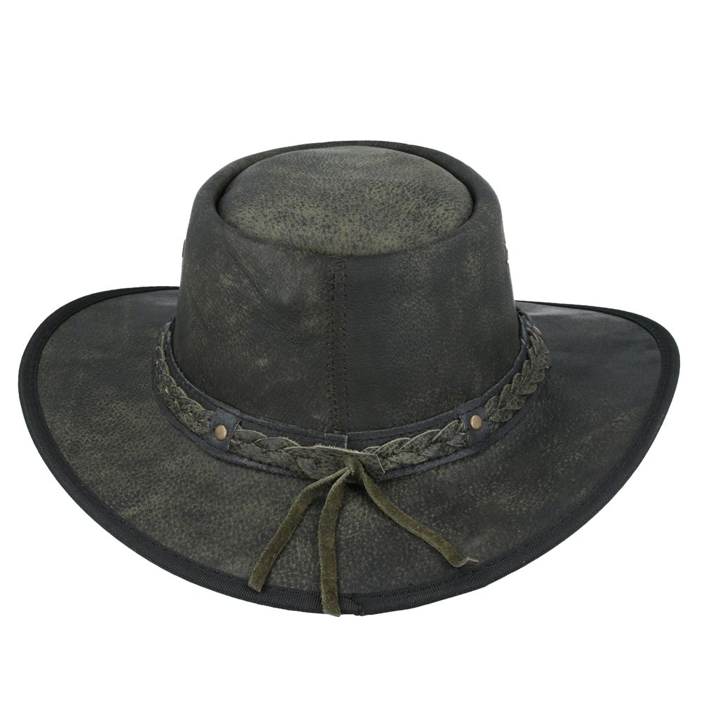 Gladwin Bond Waxed Aussie Bush Style Western Outback Leather Cowboy Hats