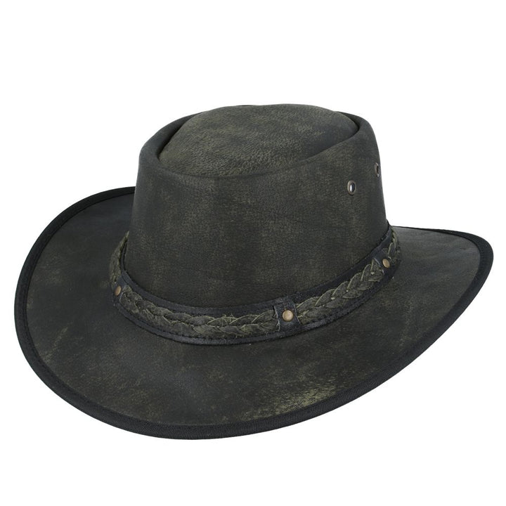 Gladwin Bond Waxed Aussie Bush Style Western Outback Leather Cowboy Hats