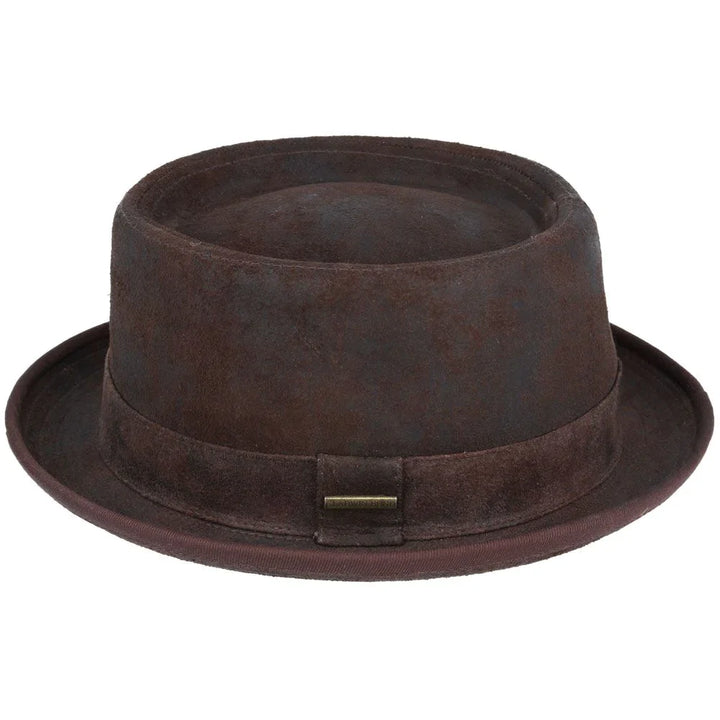 Premium Bullantic Gladwin Bond Leather Pork Pie Hat