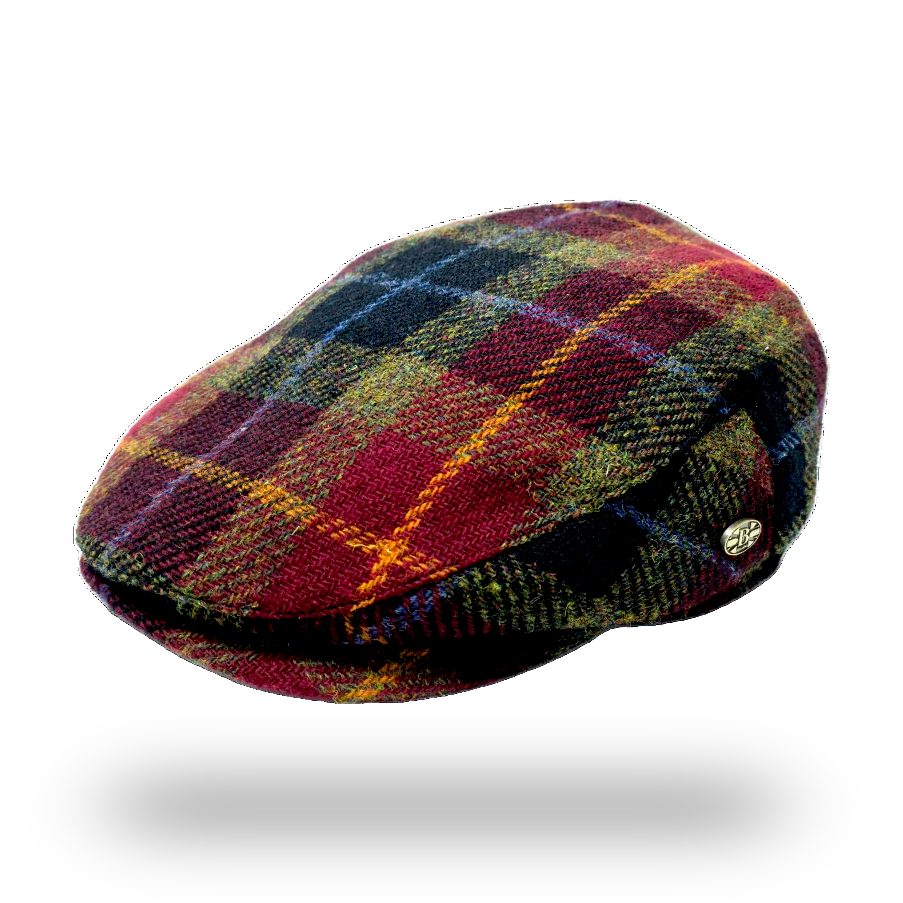 Tartan Harris tweed Flat Cap