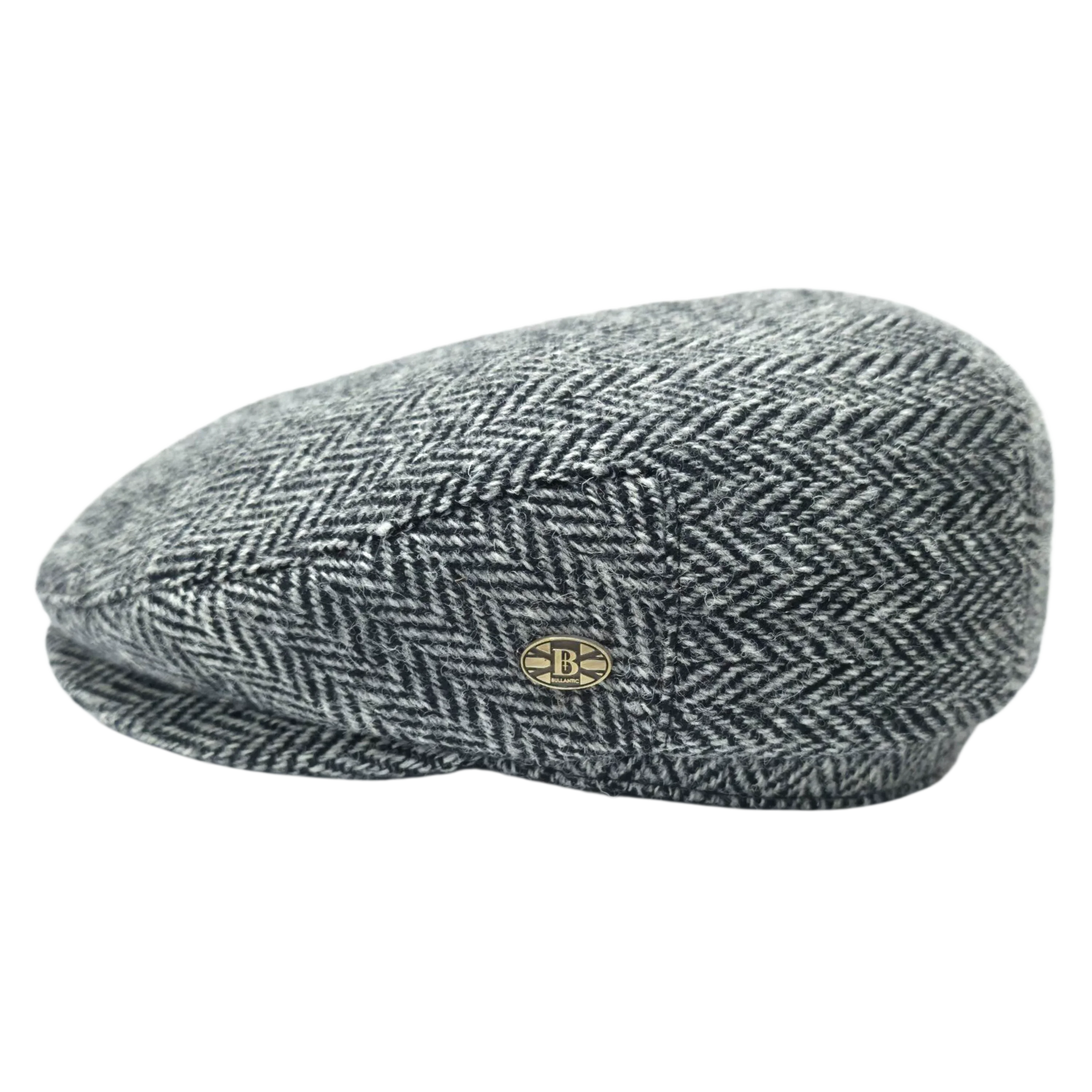 Harris Herringbone Wool Flat Cap