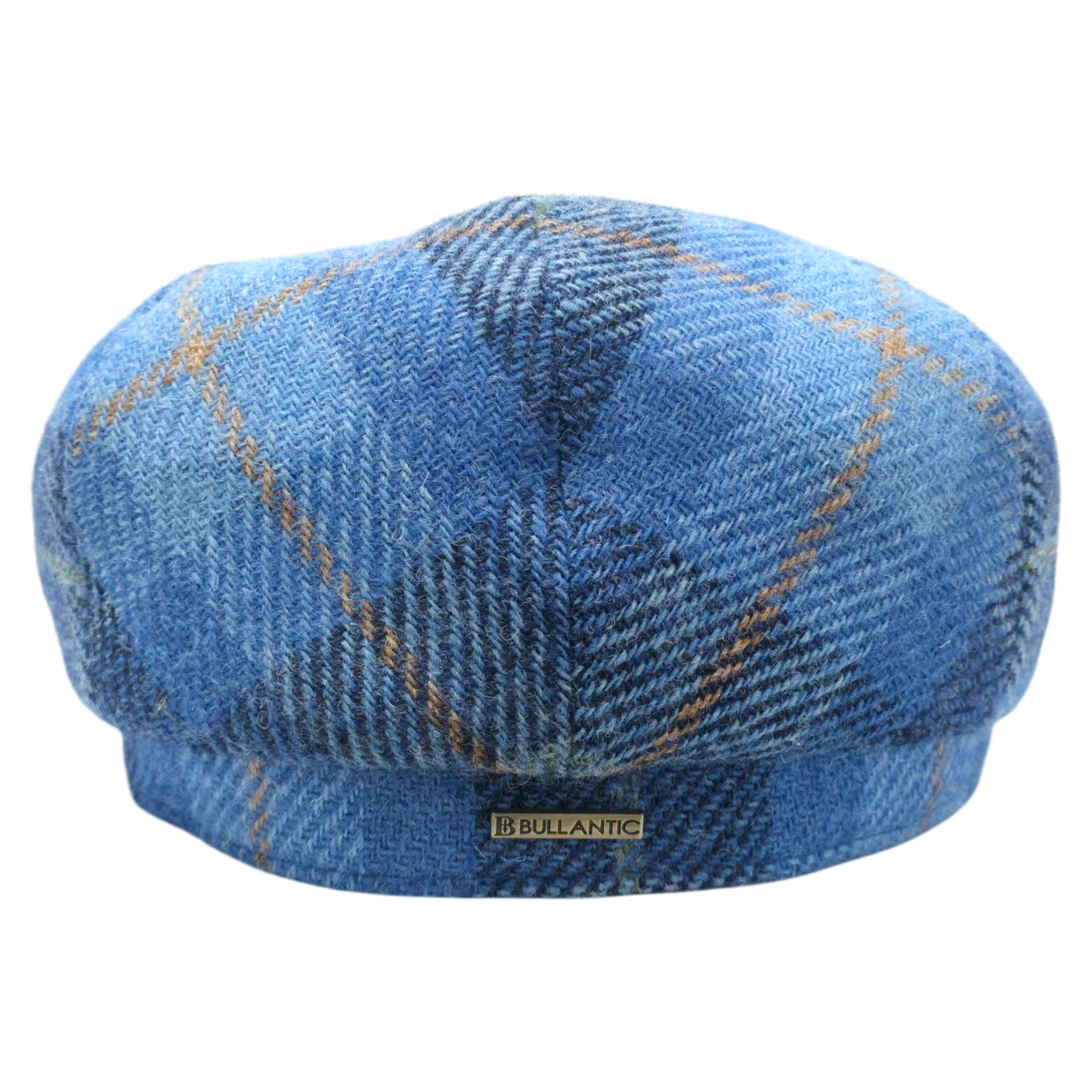 Light Blue Tartan Harris tweed Flat Cap