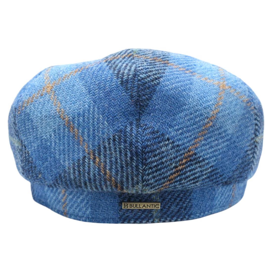 Light Blue Tartan Harris tweed Flat Cap