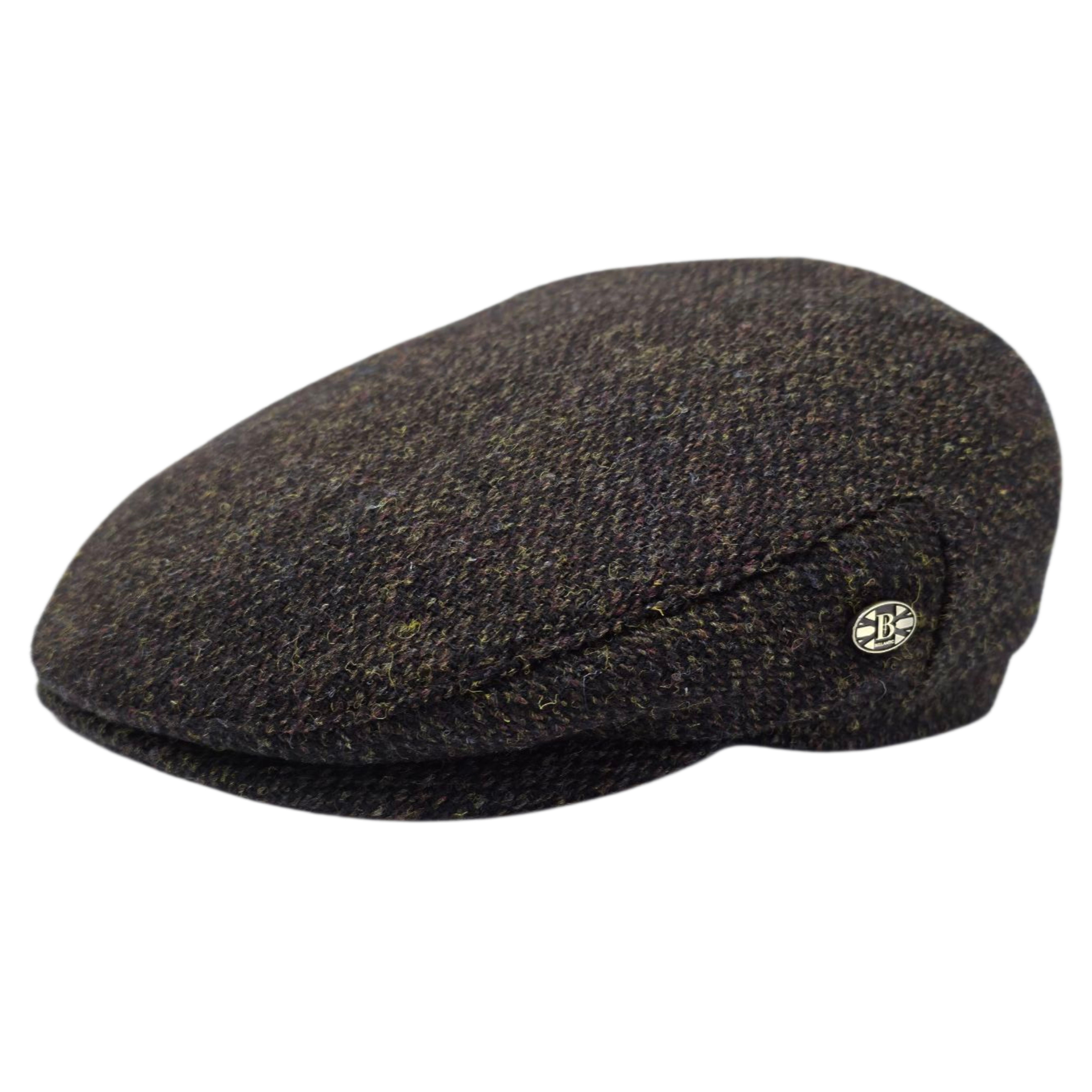 Gladwin Bond Harris Tweed Wool Flat Cap
