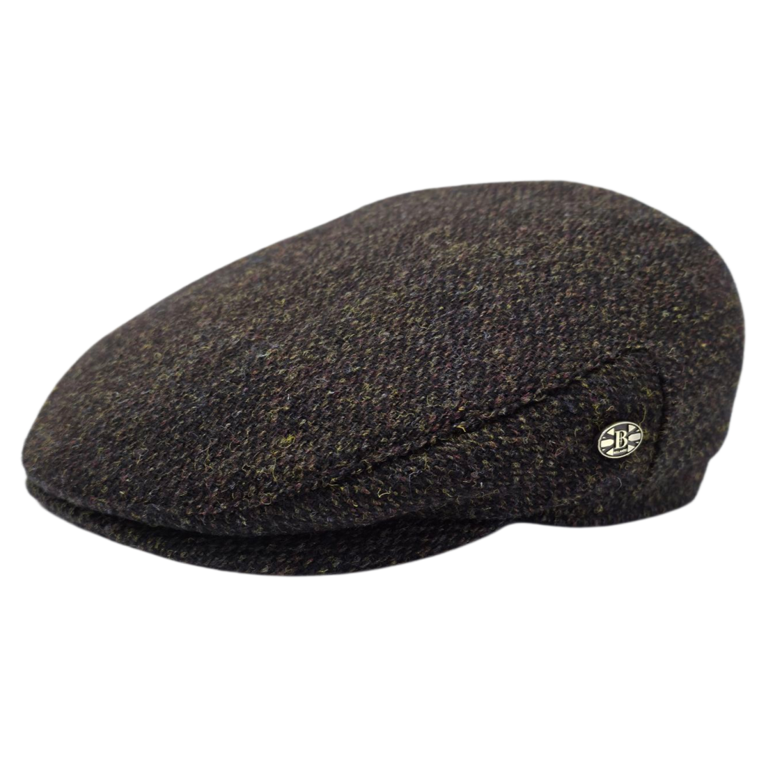 Gladwin Bond Harris Tweed Wool Flat Cap
