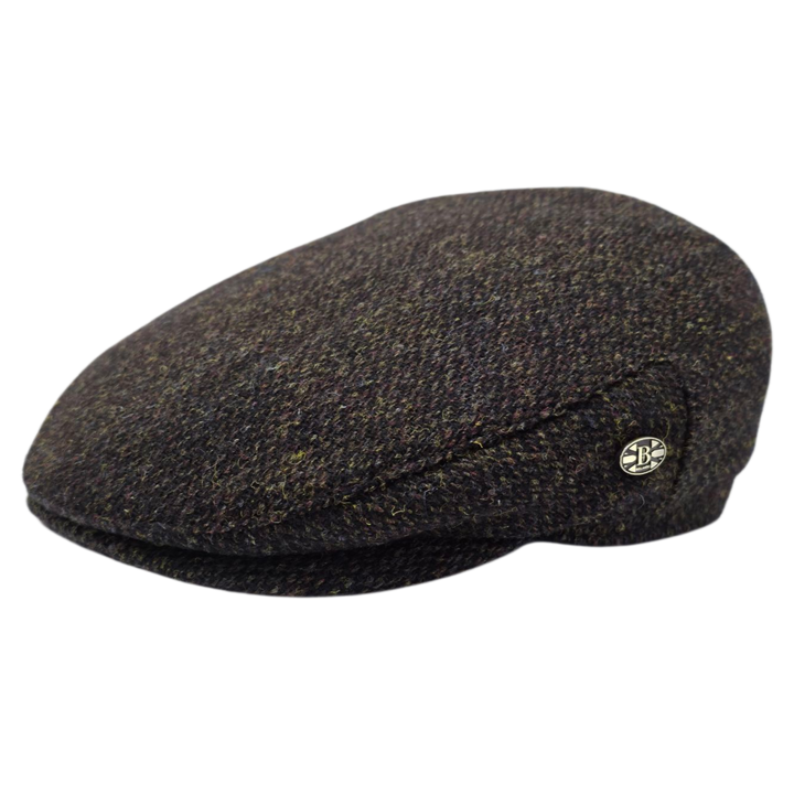 Gladwin Bond Harris Tweed Wool Flat Cap