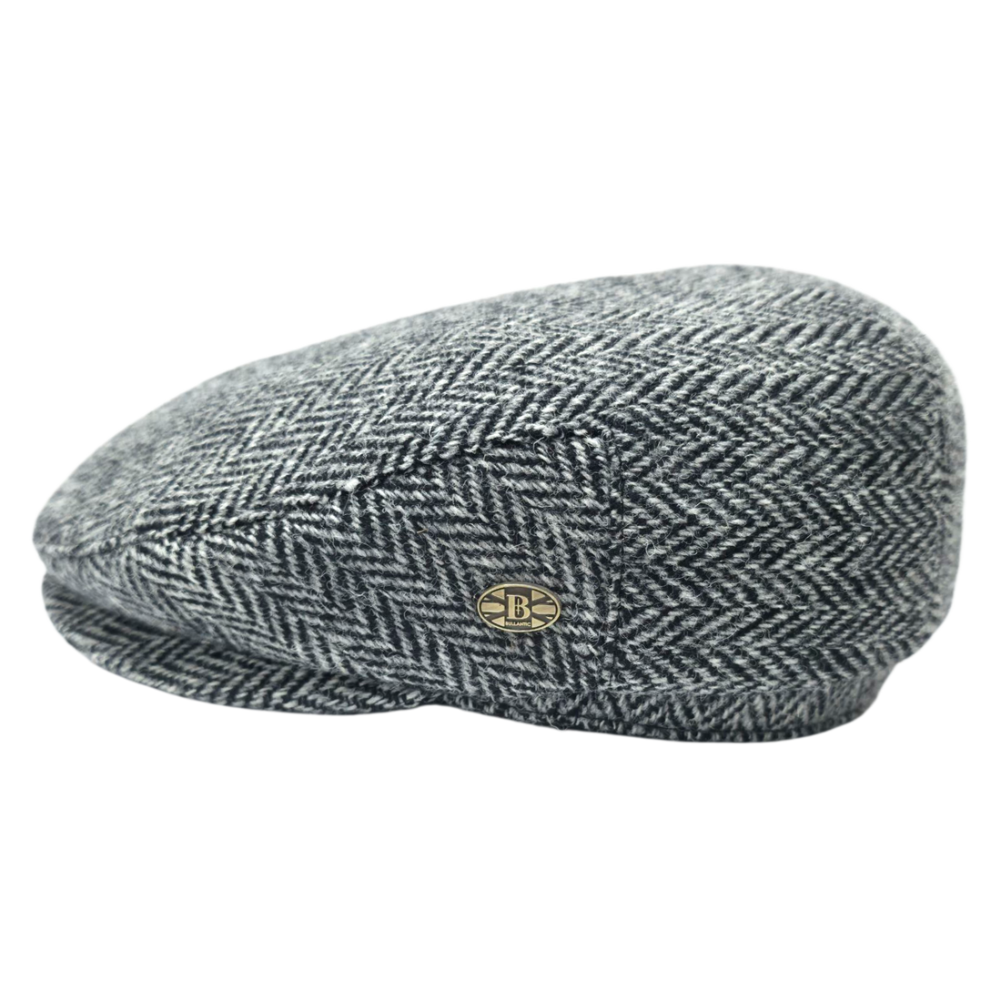 Harris Herringbone Wool Flat Cap
