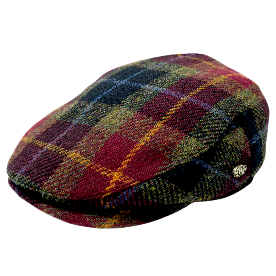 Tartan Harris tweed Flat Cap