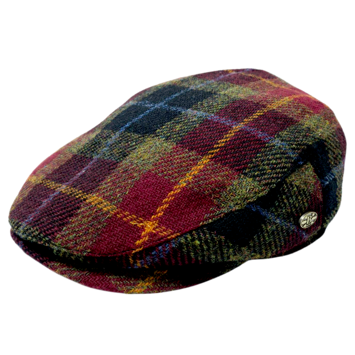 Tartan Harris tweed Flat Cap