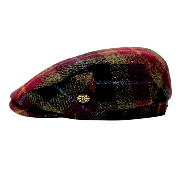 Tartan Harris tweed Flat Cap