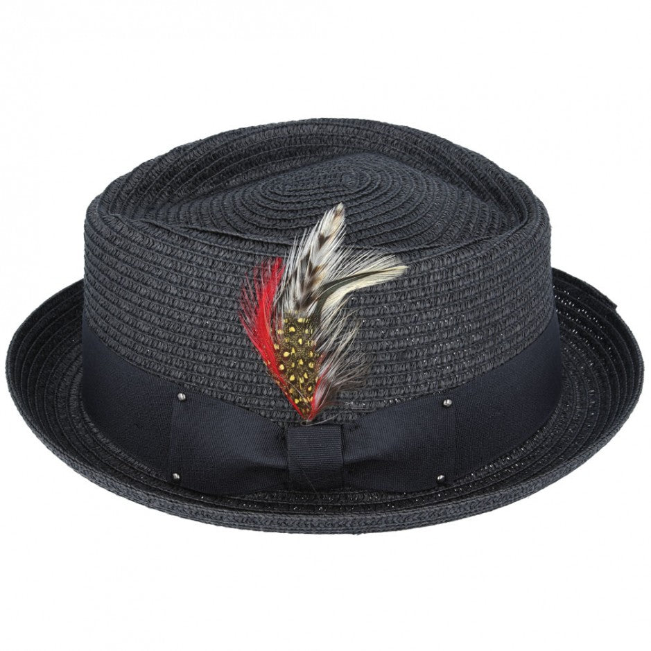 Bullantic Paper Straw Diamond Crown Hat