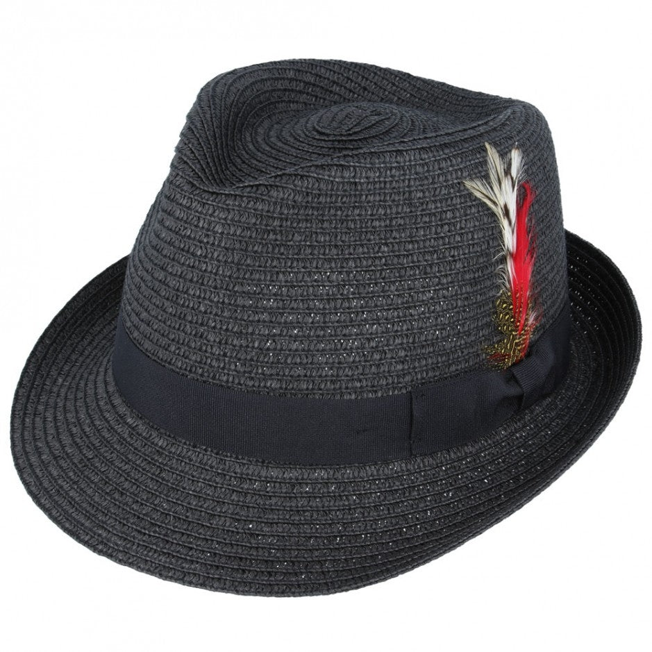 Summer Paper Straw Trilby Hat