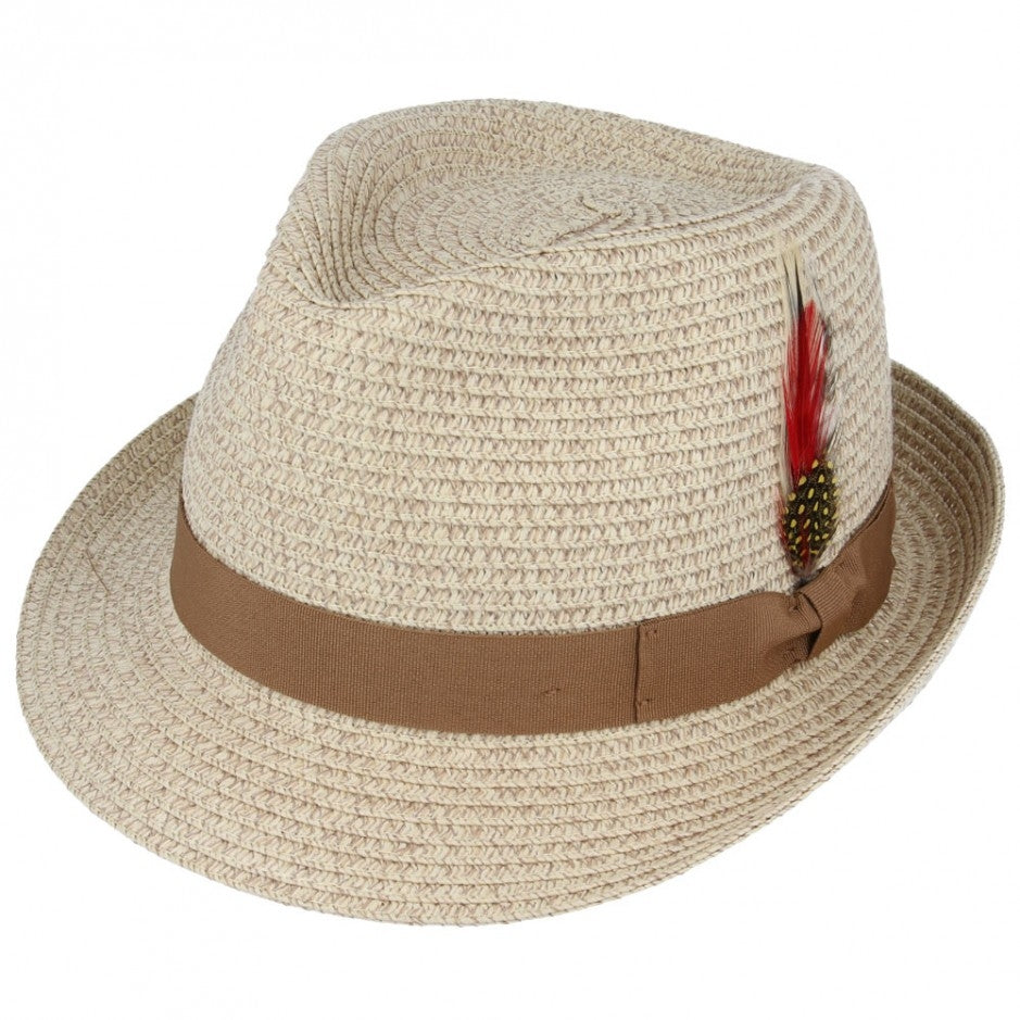 Summer Paper Straw Trilby Hat