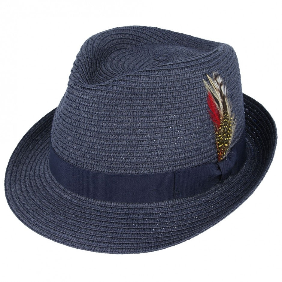 Summer Paper Straw Trilby Hat