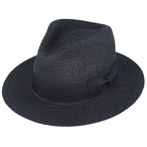 Summer Paper Straw Fedora Hat
