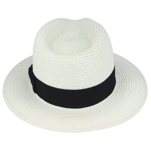 Summer Paper Straw Fedora Hat