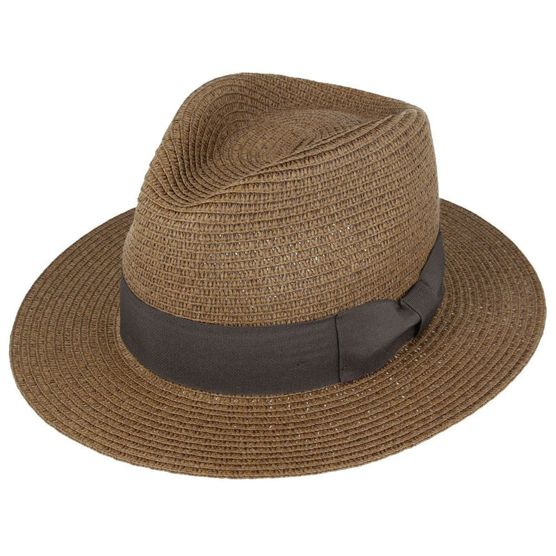 Summer Paper Straw Fedora Hat