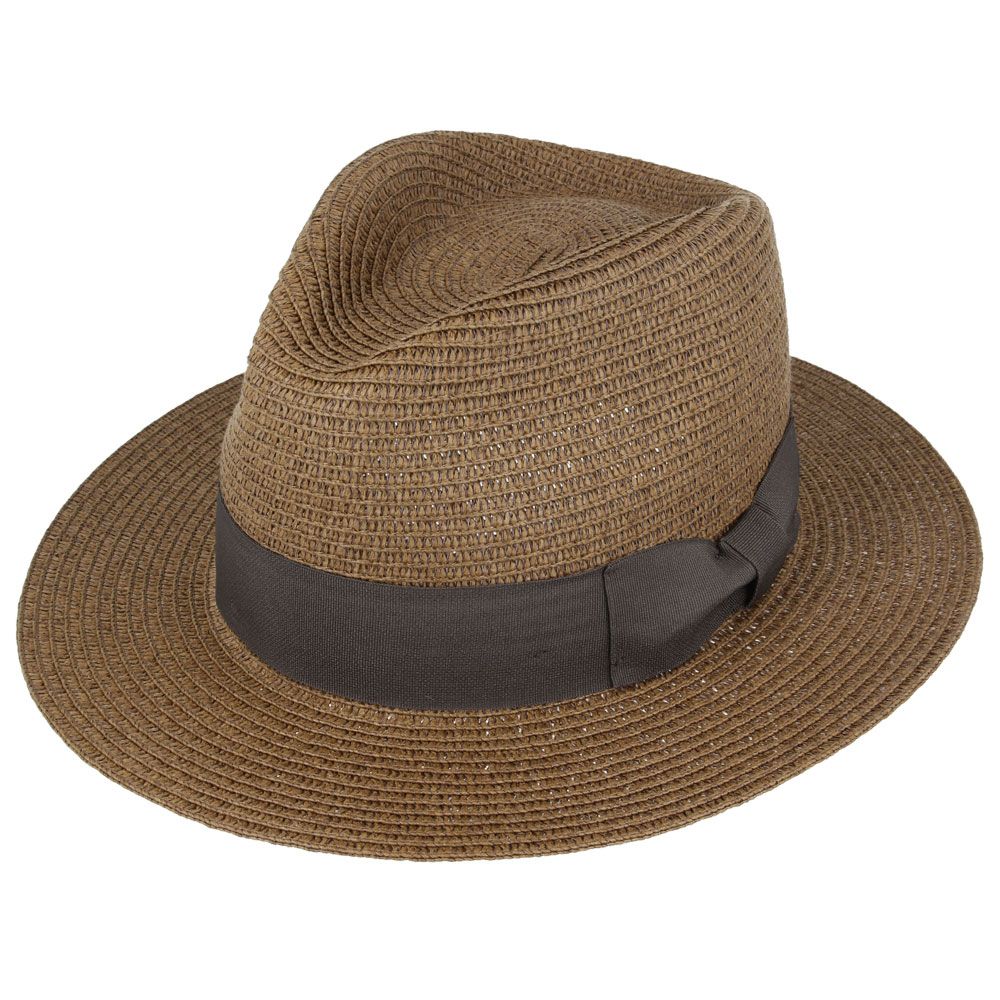 Bullantic Summer Paper Straw Fedora Hat