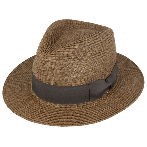 Bullantic Summer Paper Straw Fedora Hat