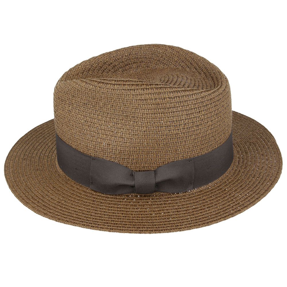 Bullantic Summer Paper Straw Fedora Hat