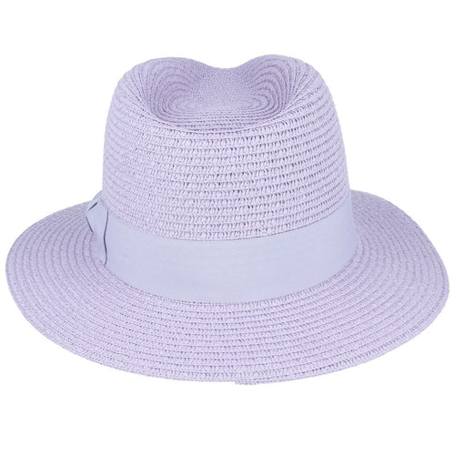 Summer Paper Straw Fedora Hat