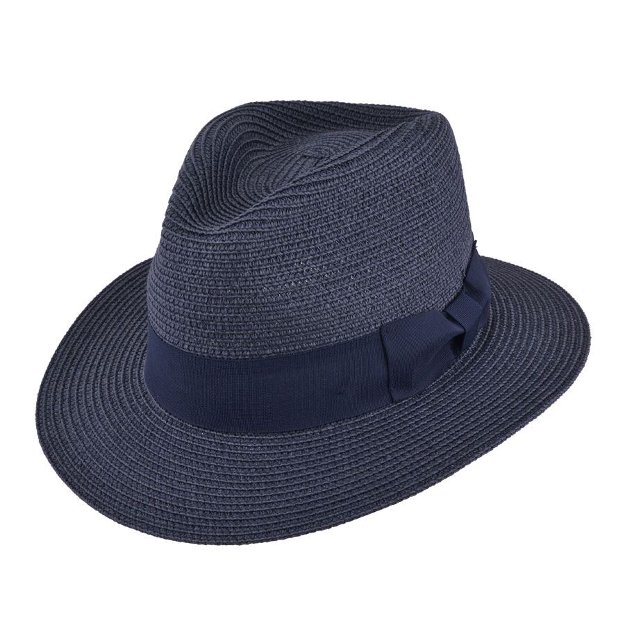 Bullantic Summer Paper Straw Fedora Hat