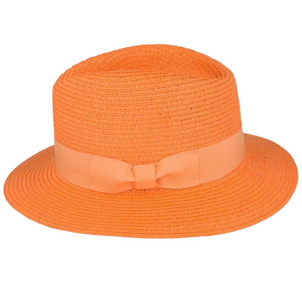 Bullantic Summer Paper Straw Fedora Hat