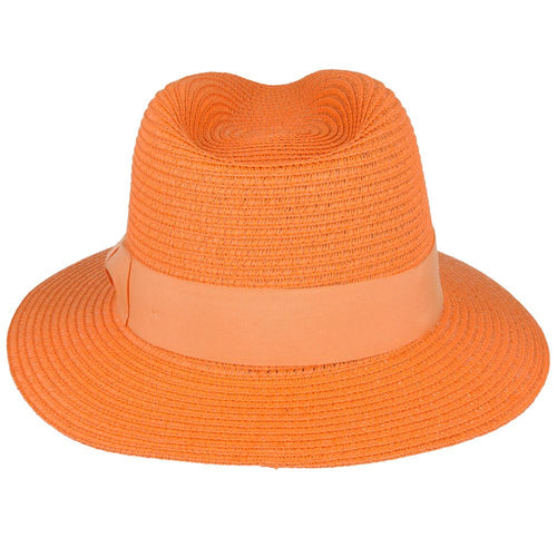 Summer Paper Straw Fedora Hat