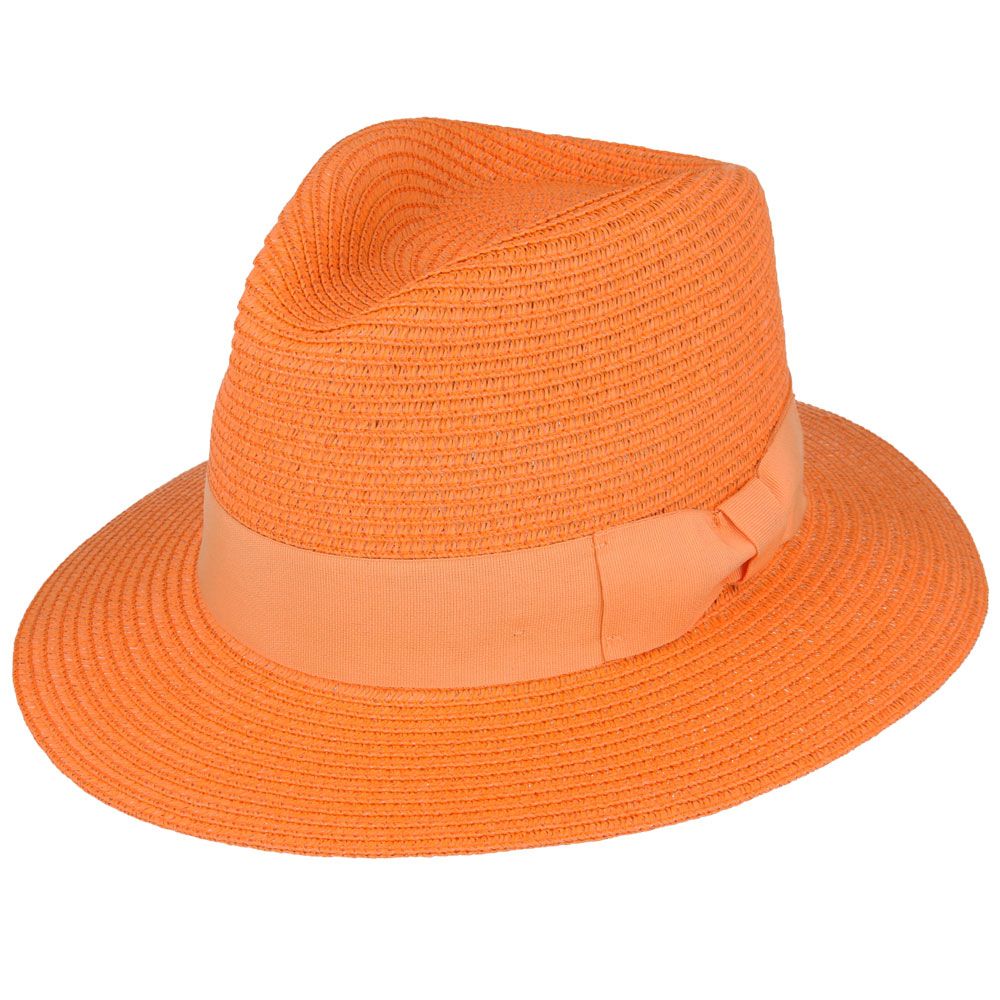 Bullantic Summer Paper Straw Fedora Hat
