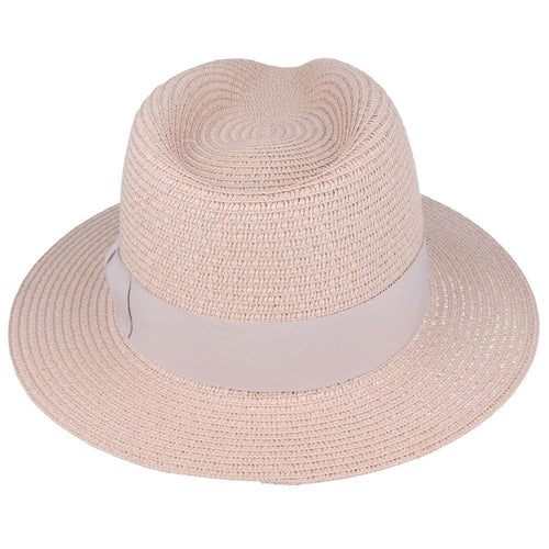 Summer Paper Straw Fedora Hat